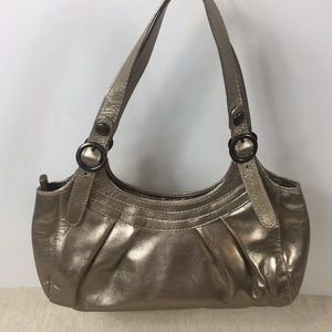 Prague silver metallic bag